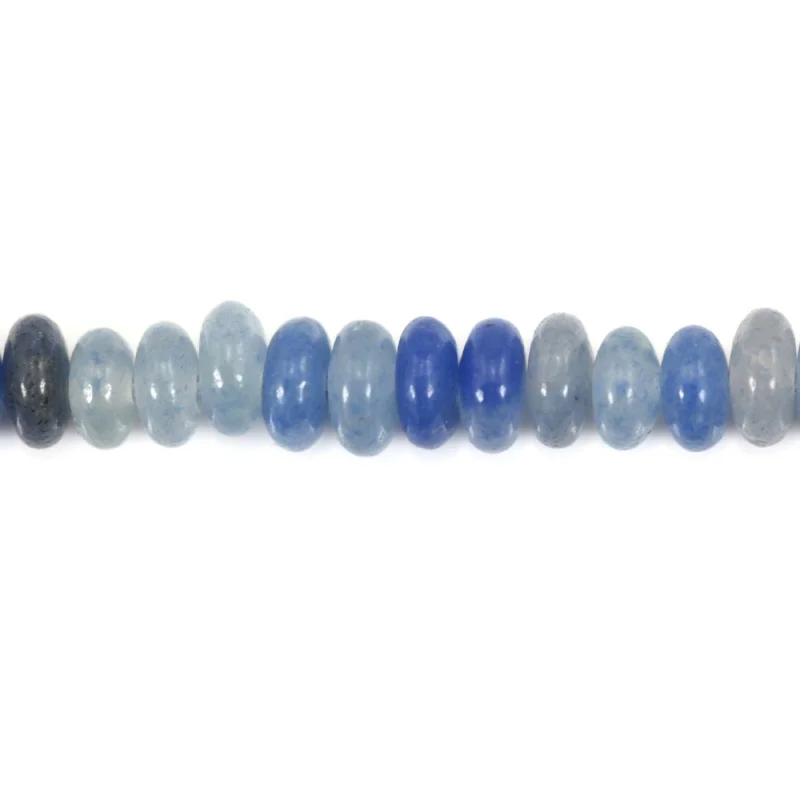 Aventurine Blue Beads Strand Heshi Rondelle 2x4mm Natural Semiprecious Stone For Jewelry Making  DIY Bracelet Earrings