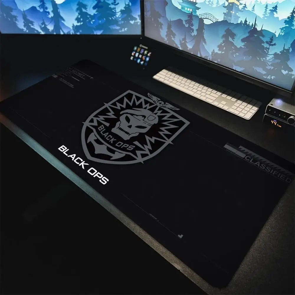 C_call of D_duty B_black O_ops 6 Mouse Keyboard Carpet Pad 1200x600 Mouse Custom Desk Mat Pad 5mm Thicking Super Big Large Desk