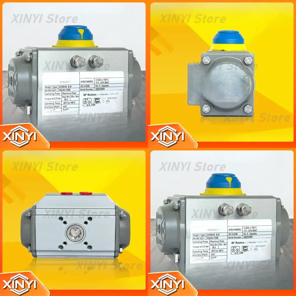 Single Acting AT100 Pneumatic Actuator for Industrial Automation Valves HVAC Systems Process Control Air Operated Valve