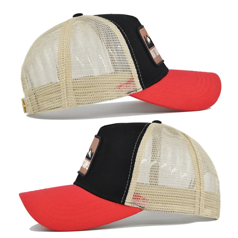 Marken-Netzstoff-Baseballkappe mit Buchstabenstickerei für Damen und Herren, Snapback Sonnenschutz Outdoor Sonnenhut, Dad Trucker Hut, Designer-Kappe – Detail 15