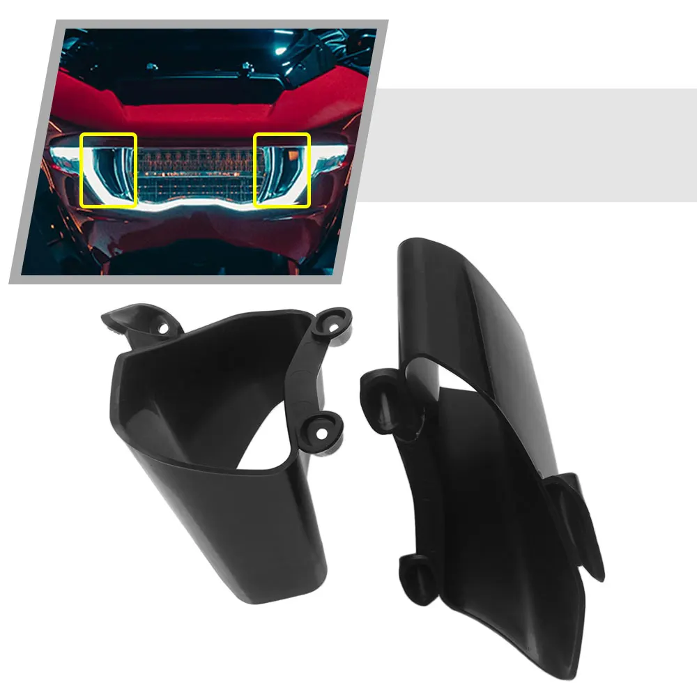 Black Inner Fairing Air Duct ABS Plastic 1 Pair Motorcycle Fit For Harley Touring Road Glide CVO/SE FLTRXSE 2023 2024 2025