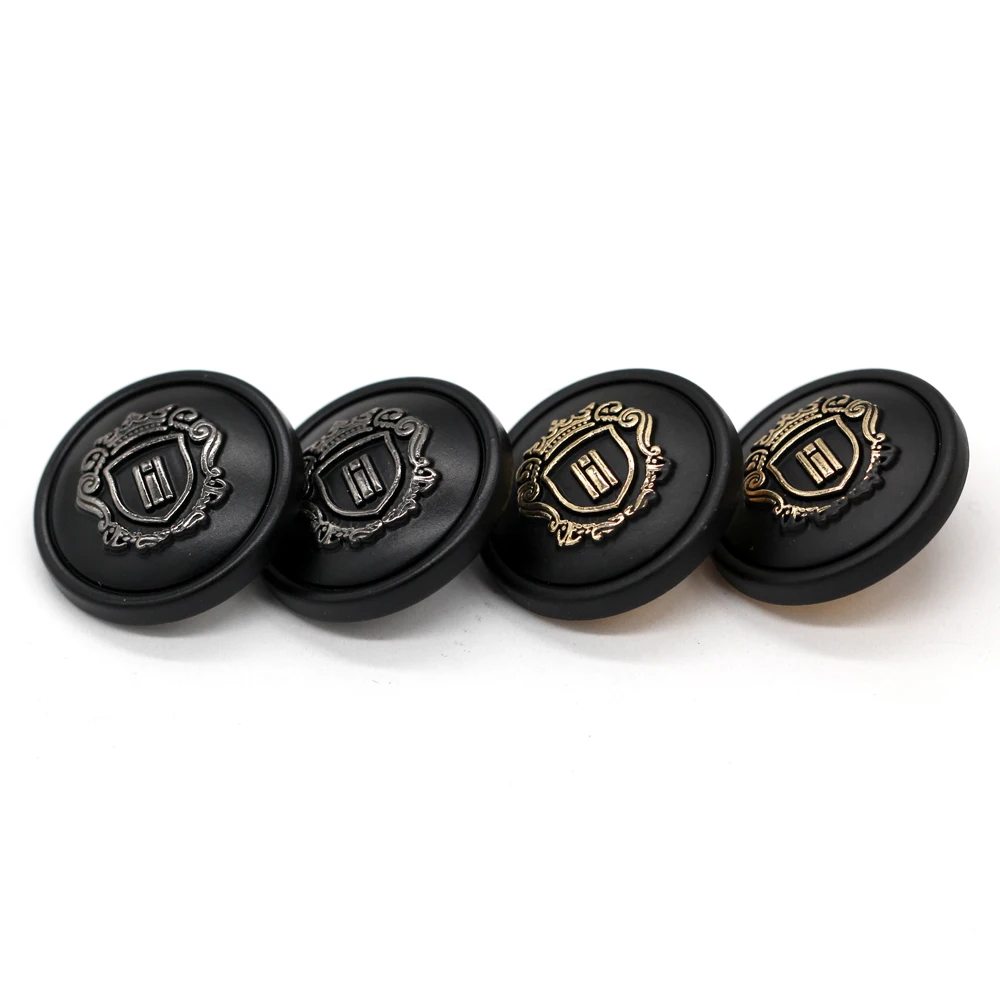 EQUBO 18/23mm Round Crown Gold Metal Buttons for Clothing Fashion Men Coat Suit Pants Jeans Sewing Accossories