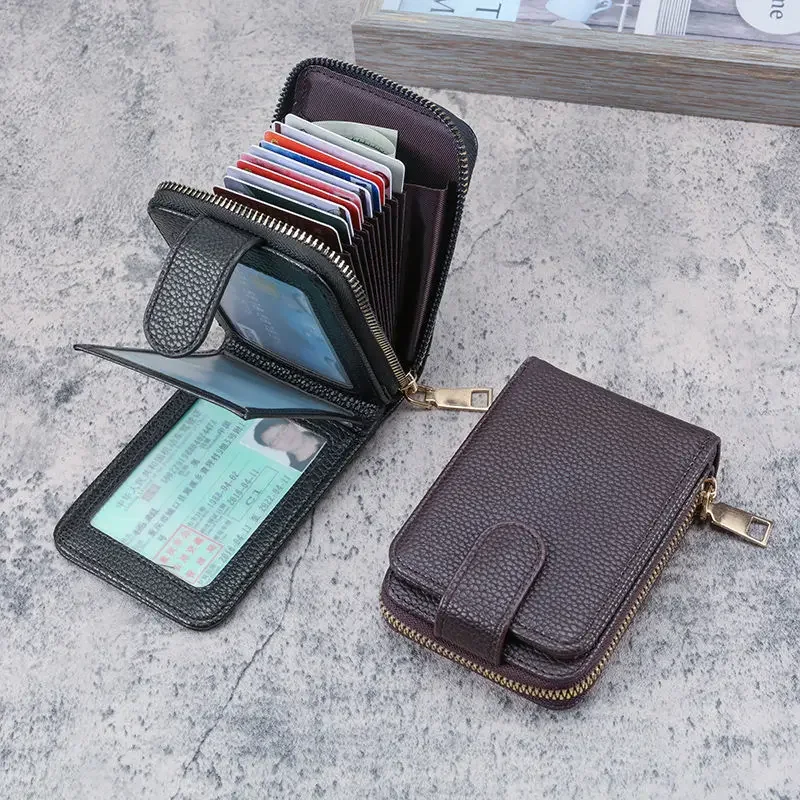 New Men's Women's Anti-magnetic Large Capacity Card Holder Multiple Card Slots Compact Wallet For Driving License