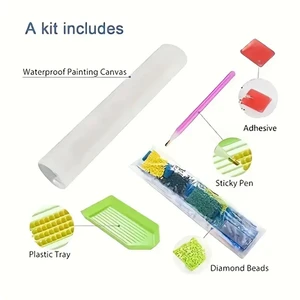 DIY Special Diamond Art Kunst für Erwachsene, Malmalerei Bilder, Strass Crystal, 1PC pro Set 10 Hauptverkaufstische in Misagas - №3