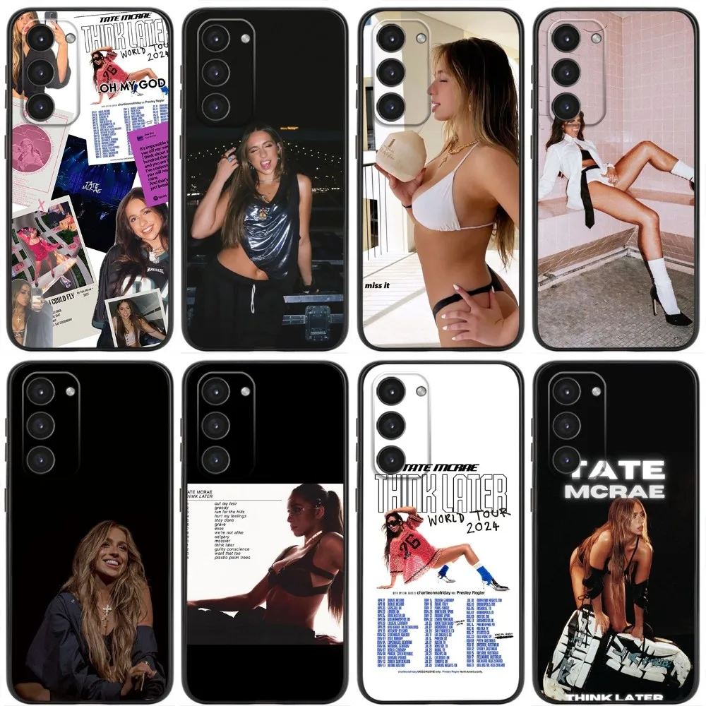 

Singer Tate McRaes Phone Case Original Liquid For Samsung A20,A21s,A22,A31,A32,A52,A53,A72,73,A80,A91 Soft Black Cover