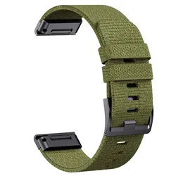 Military durable nylon strap suitable for Garmin Fenix7X Pro/5X/6 nylon weaving, suitable for Fenix5/6/7/Instinct replacement