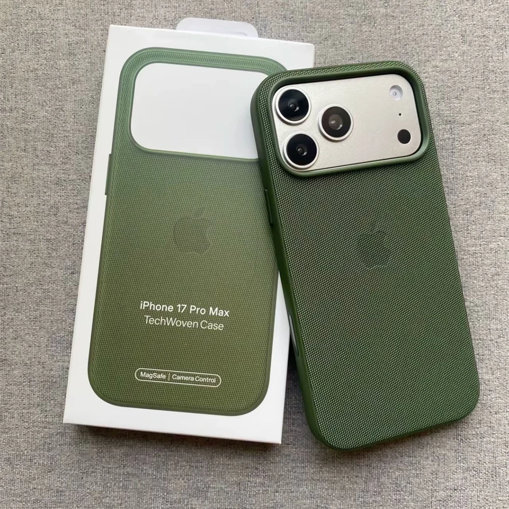 Etui MagSafe Magnetic Tech Woven do iPhone'a 18 17 Pro Max 17Pro TechWoven z logo do bezprzewodowego ładowania do iPhone'a 18Pro z pudełkiem — zdjęcie produktu 2