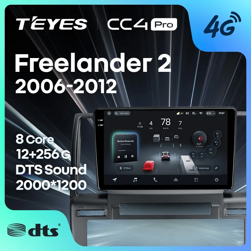 

TEYES CC4 PRO For Land Rover Freelander 2 2006 - 2012 CarPlay Android Auto 2DIN Autoradio Radio Multimedia Stereo