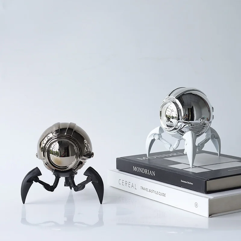 Modern Minimalist Alien Planet Ornament Creative Living Room Figurines Table Desktop Luxury TV Stand Figurines Home Decoration
