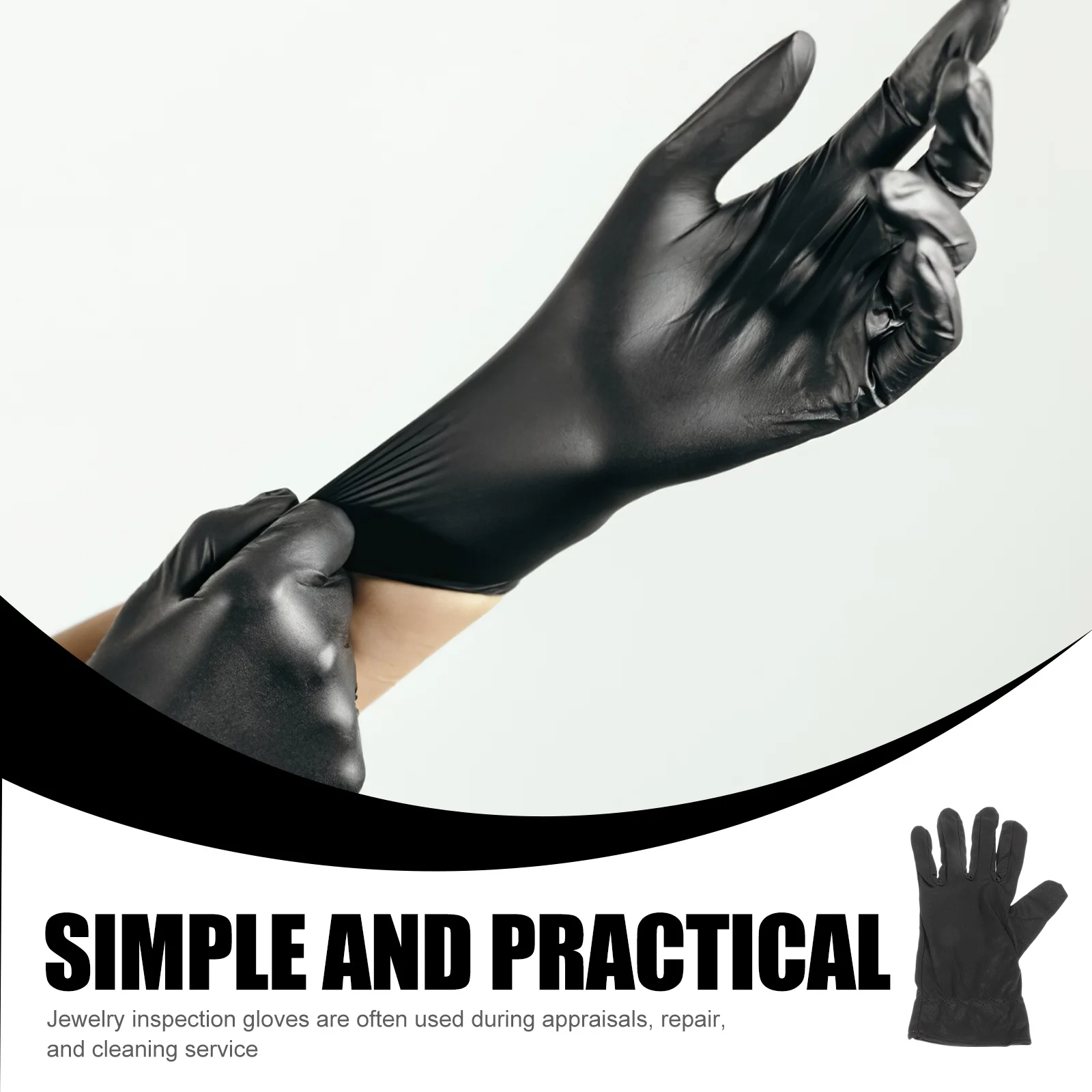 

6pcs Jewelry Inspection Cotton Stretchy For Coin Handling Art Work Repair Cleaning Cotton Gloves For Jewelry Handling Work