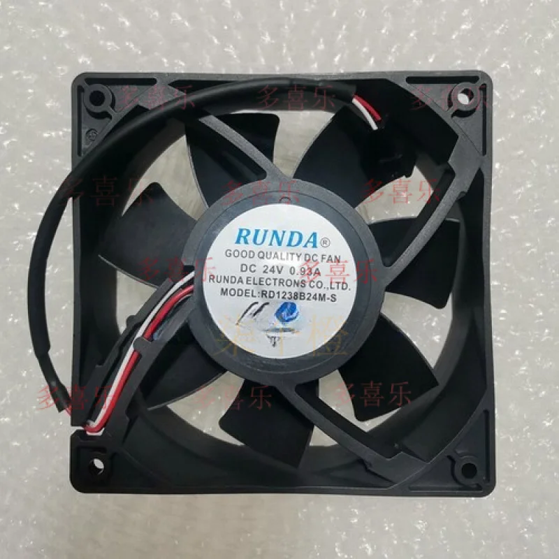 

ZMZM 1 PCS for RUNDA Fan RD1238B24M-S DC24V 0.93A 12038 12cm 3 wire cooling fan