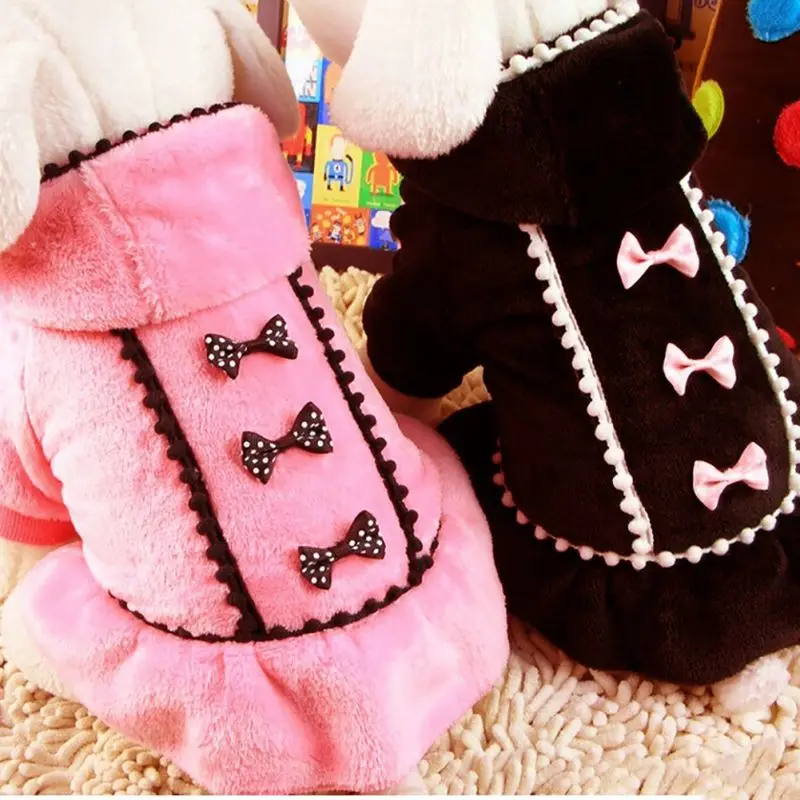 Cute Pet Dog Clothes Cute Fashion Red Black Color Dog Dress Small Dog Clothes Puppy Dot Skirts Clothes 2022