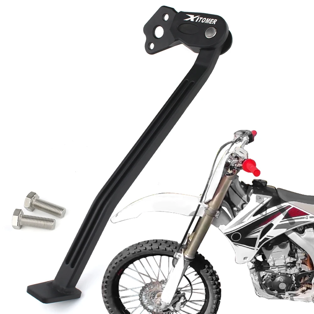 

Motorcycle Aluminum Kickstand Kick Stand For YAMAHA YZ250F YZ450F 2006 2007 2008 2009 YZ 250F 450F Foot Side Stand Support Black