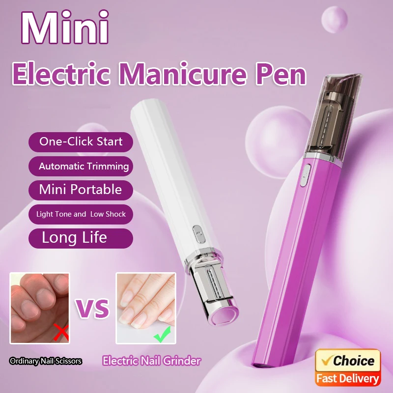 

USB Rechargeable Electric Nail Clippers Trimmer Safe for Babies Kids Adults Home Travel Use Personal Grooming Essential