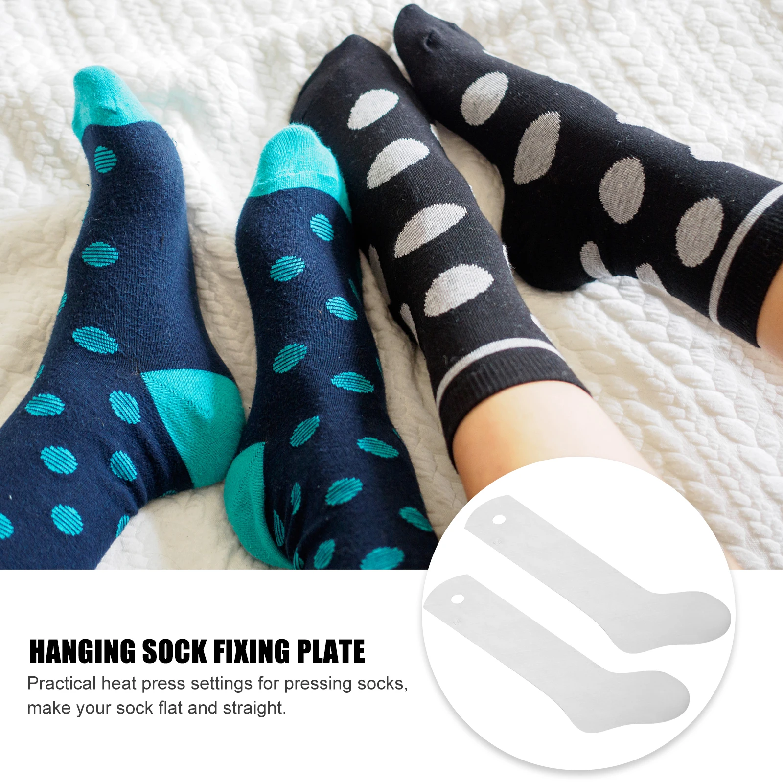 

2pcs Aluminum Jig Hanging Shaping Board For Sublimation Diy Transfer Tool Lightweight Durable Press Socks Plates Stretching Sock