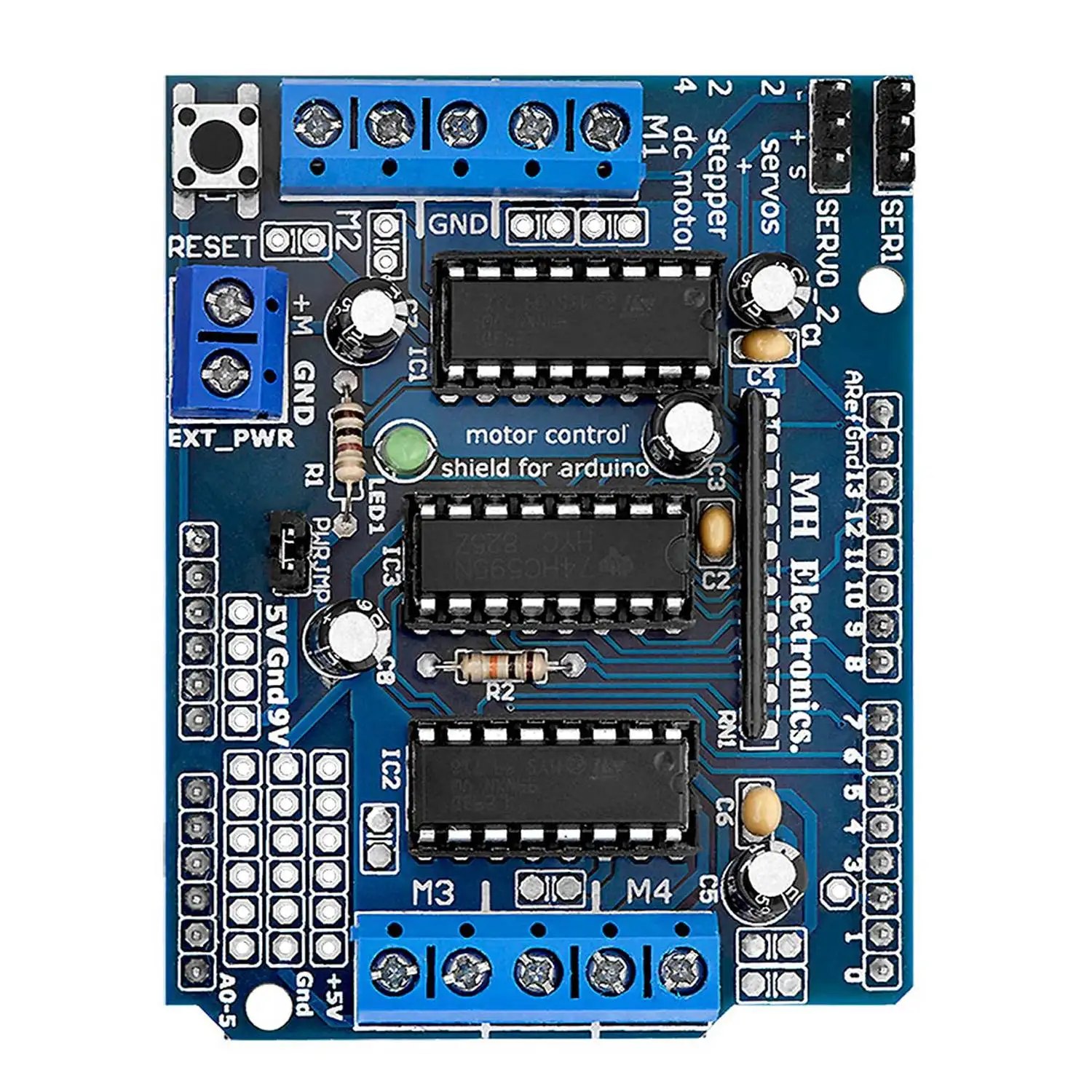 HOT 5 x L293D Motor Driver Shield, 4 Channel Motor Driver Shield, Stepper Motor Driver