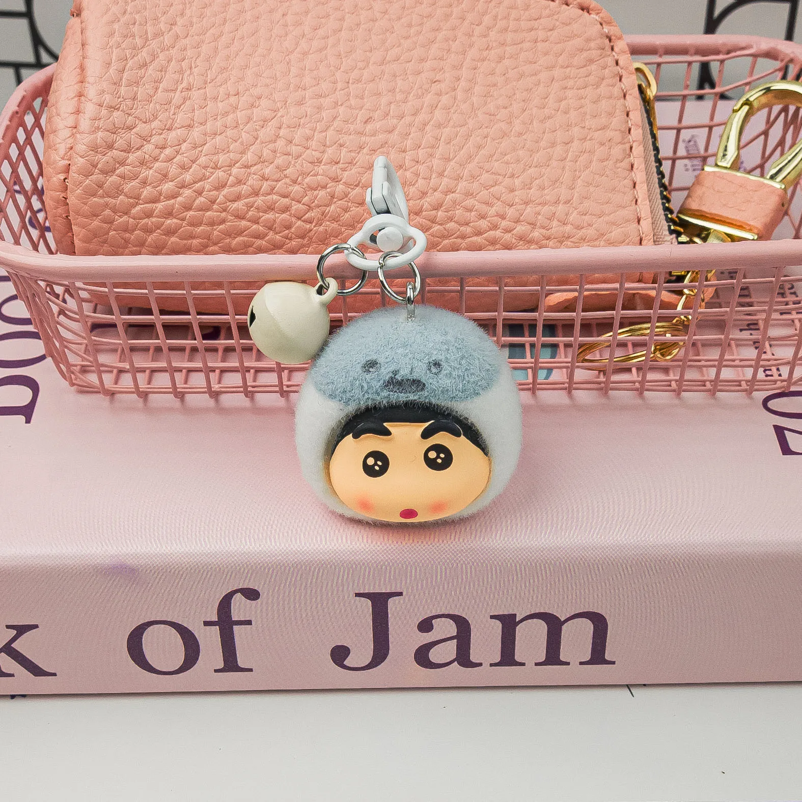 

1PCSDoorbell animal resin cartoon pendant accessories schoolbag pen student key chain accessories hanging