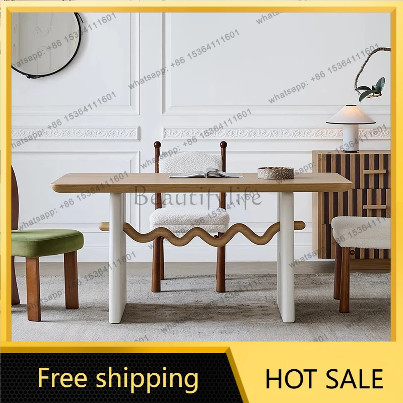 FG Nordic Designer Dining Table Balcony Camping Office Service Coffee Dining Table Restaurant Conference Muebles Kitchen Furnitu