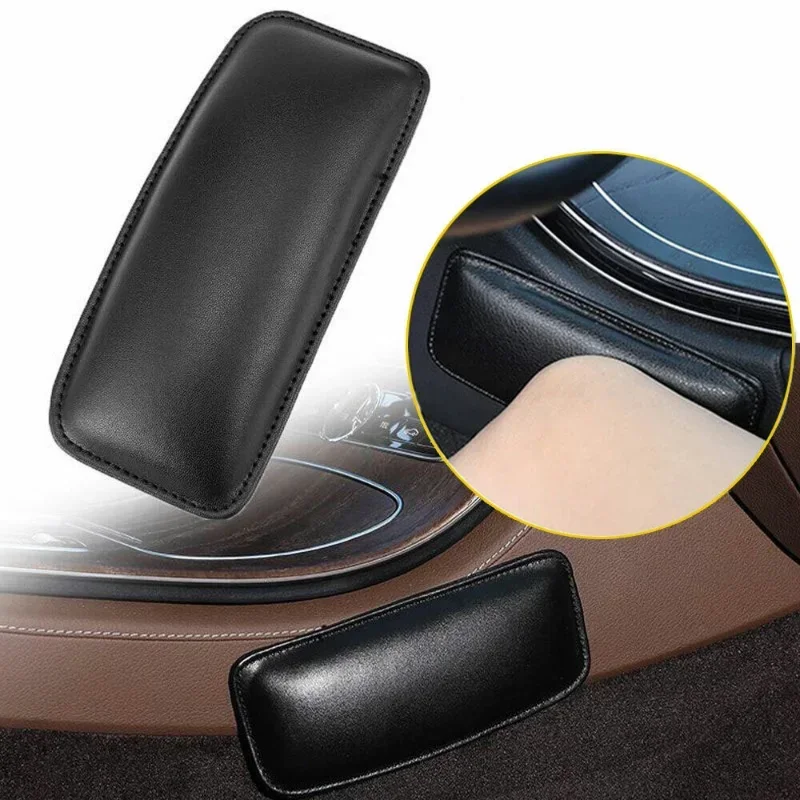 Car Leather Leg Cushion Knee Pillow Pad Thigh Support Door Armrest Seat Leg Pad car seat gap filler