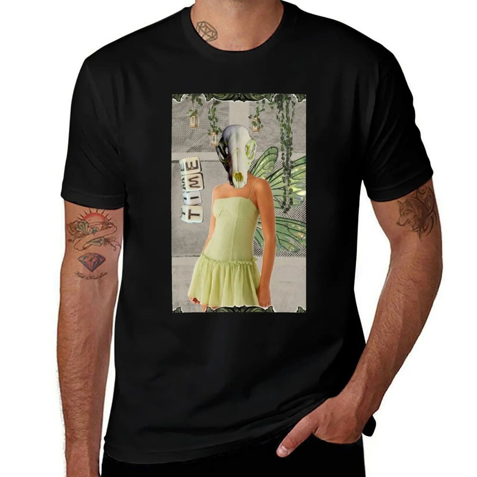 

Nature Fae Skull Fairy Time Plants T-Shirt tees anime figures sports fans mens designer t shirt
