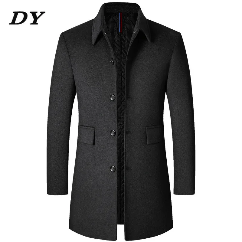 

Mens Fashion Winter Parkas Male Long Trench Coat Cashmere Blazer Suit Coats Jackets for Men Wool Jacket Suits Overcoat Clothing