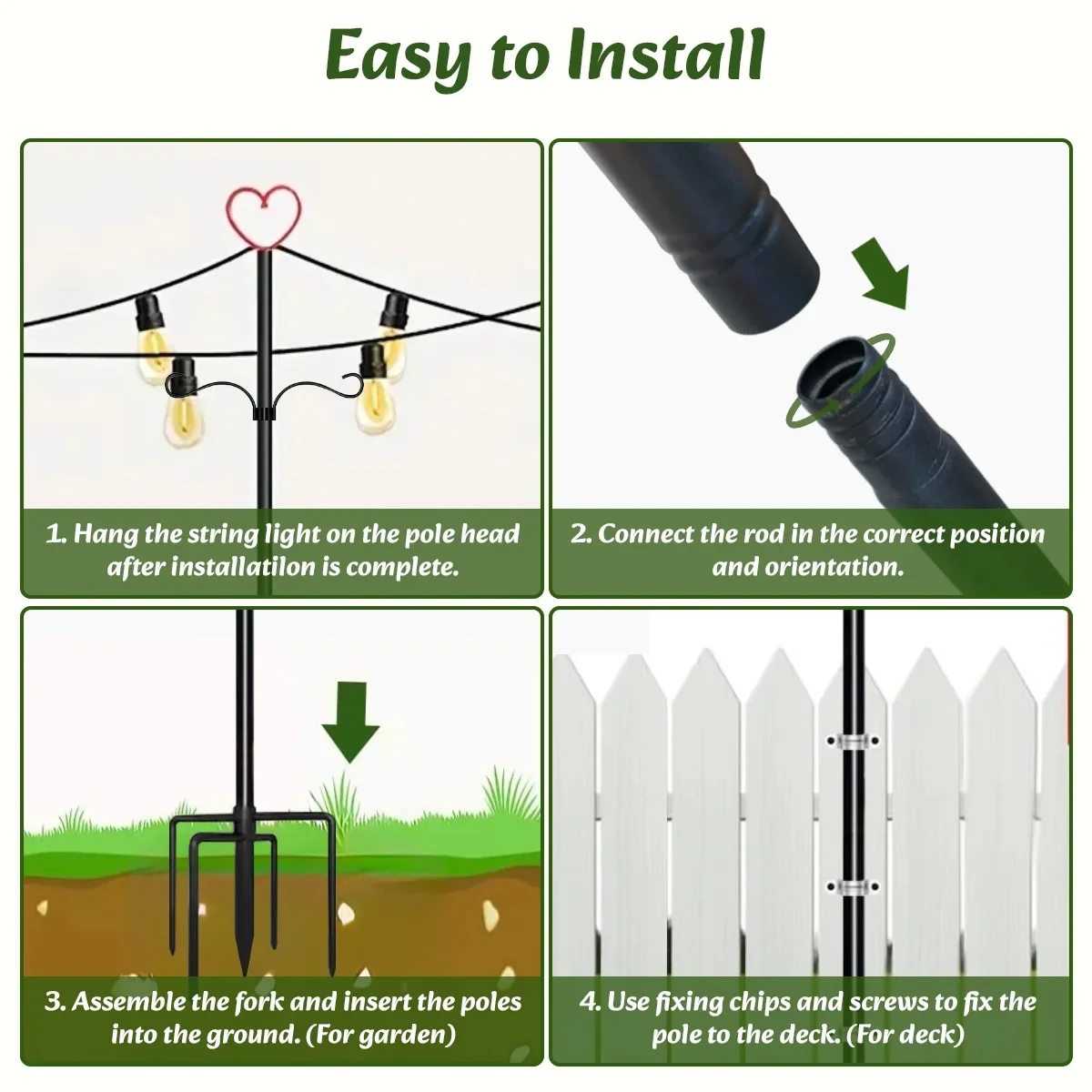 

Двойные крюки-держатели для растений, регулируемые, для улицы, для декора сада, для садовых светильников на солнечных батареях, для кормушек для птиц