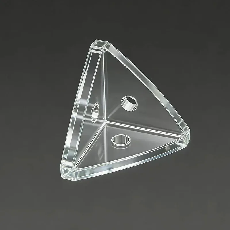 Clear Acrylic L-shaped Triangle Corner Brackets Plastic Kit For Display Box Cabinet Shelf Fixed Assembly Hardware Accessories