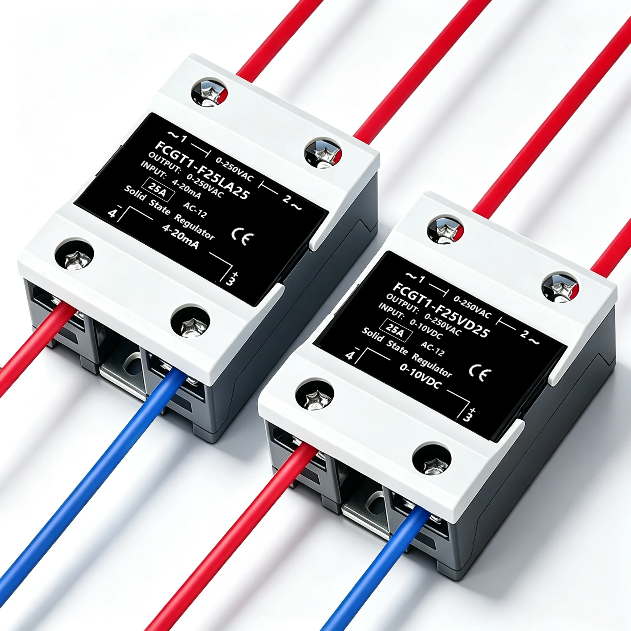 SSR 0-10VDC Voltage Regulator 4-20mA Single Phase SCR Control Solid State Relay 10A 25A 40A 60A 80A 100A 120A