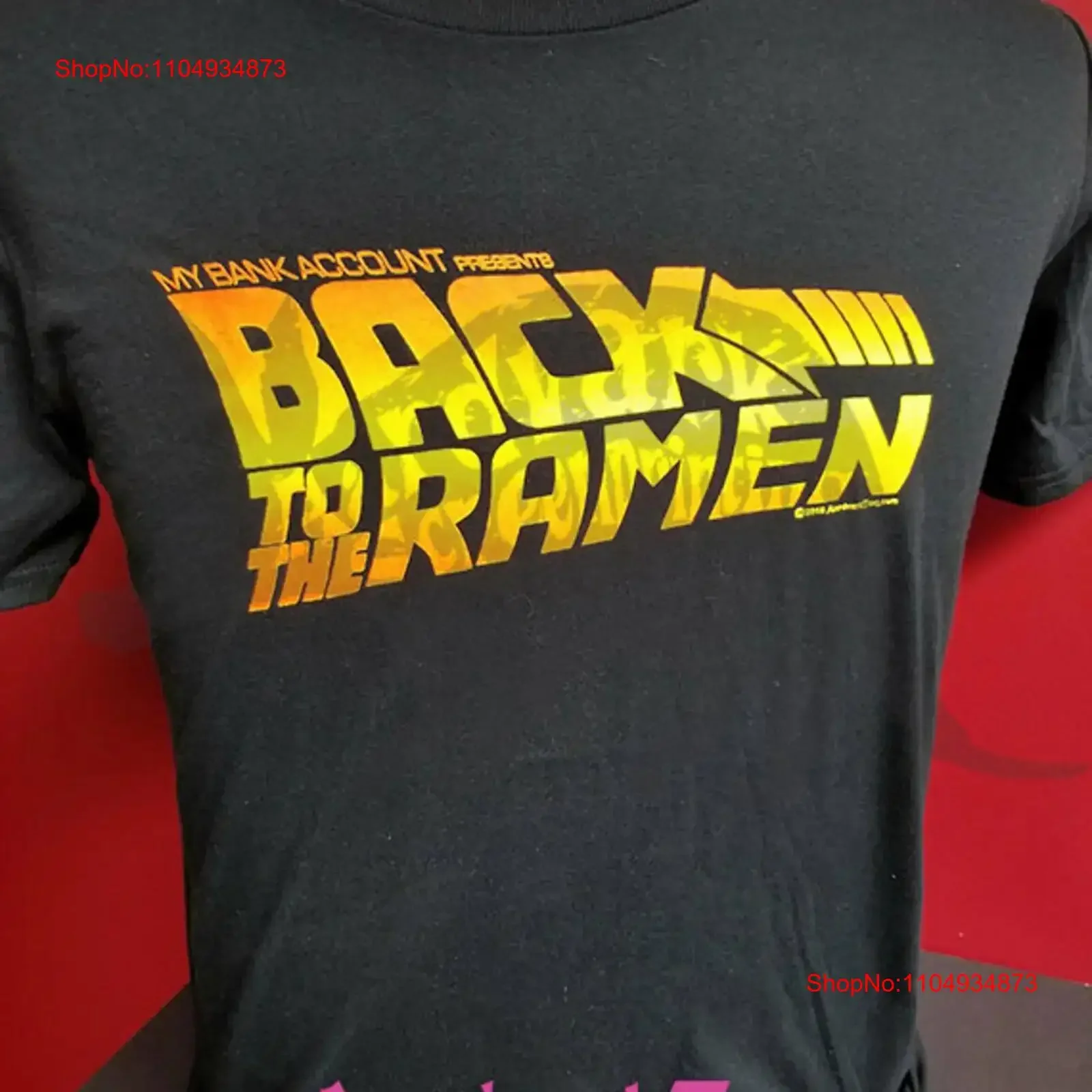 

Back to the Ramen T Shirt Movie Logo Inspired Parody Future vintage Washed Soft Versatile streetwear designer clothes