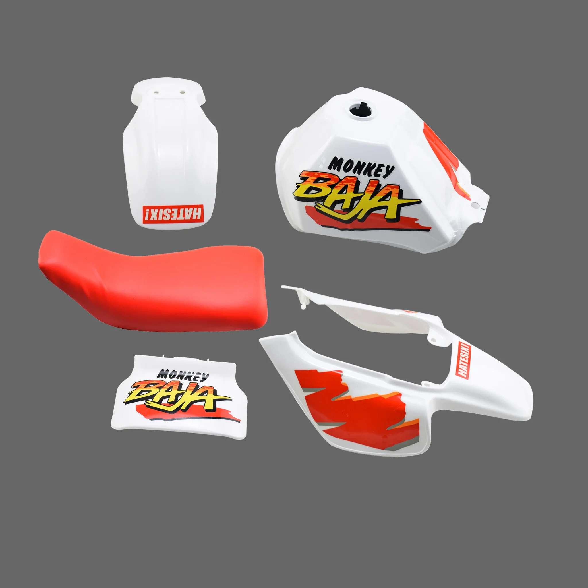 Motorcycle Eight Armour Retro Sticker Off-road Model Fender Seat Fuel Tank Case For Z50 Z50J Honda BAJA Z50Y Monkey Mini Bike