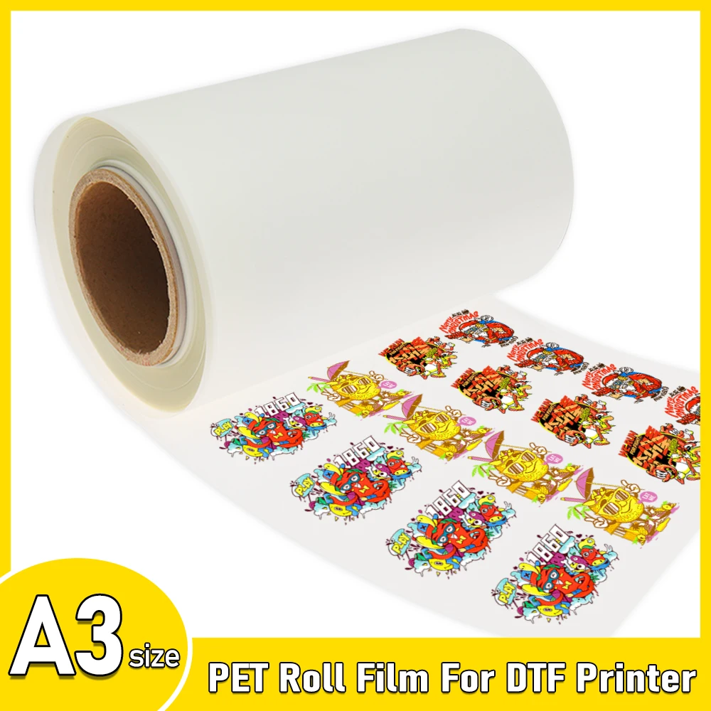 

PET Roll Film 30CM*100M For DTF Printer L805 R1390 L1800 DX5 XP600 4720 I3200 DTF Printer Directly Transfer Film for DTF