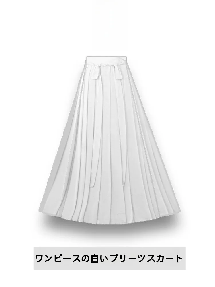 

Extended Base Hanfu Men's Dance Skirt Cosplay Heightening Special Size Blue Bla Red Pink High Waist Polyester Fiber