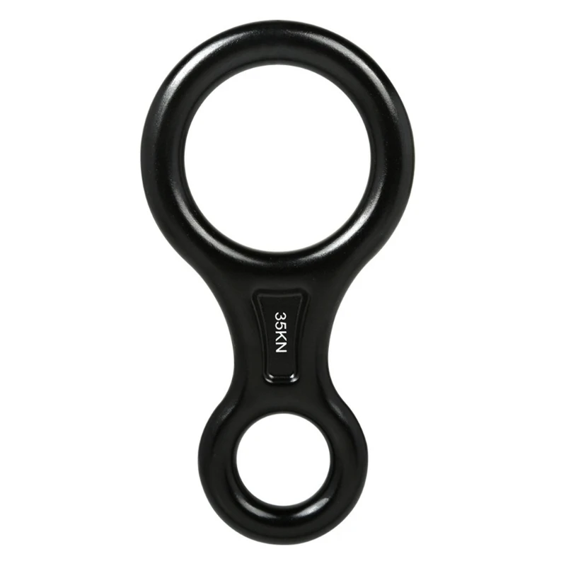 Heavy Duty 35KN Figure 8 Descender for Rock Climbing and Abseiling, Technical Rope Work, Aluminum Gear Outdoor Climbing