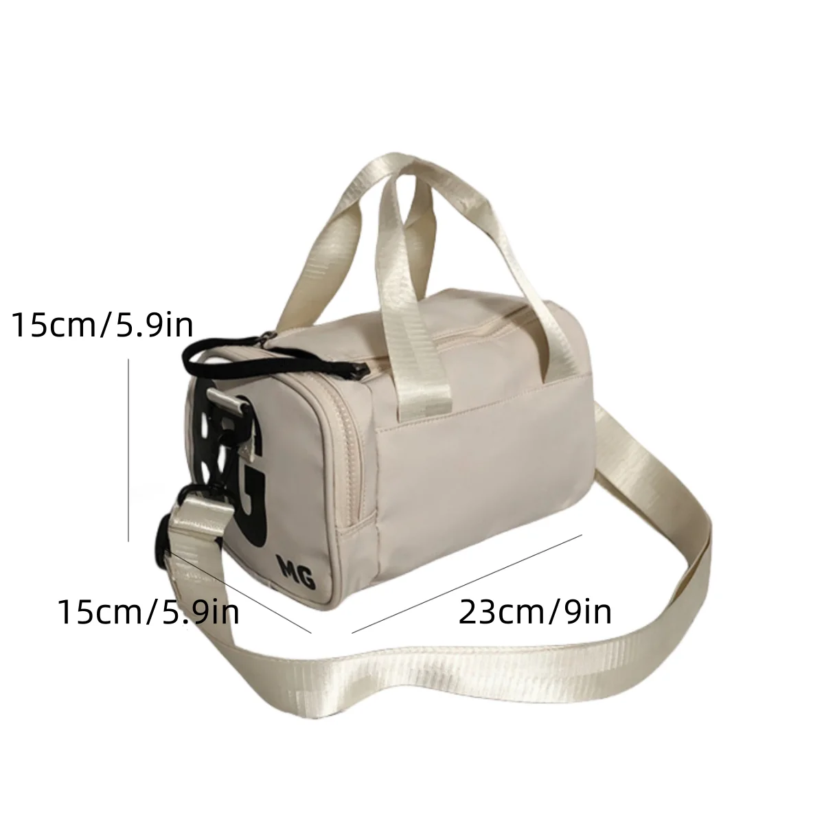 Men and women suitable for outdoor sports, cycling, single shoulder crossbody carrying nylon cloth backpack