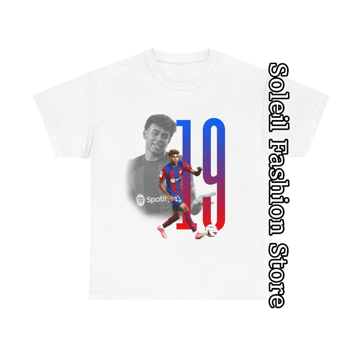 Lamine Yamal Cotton T-Shirt Women Men Spanish Football Player Graphic Tops Tees Couple Summer Clothes Fashion Trendy Streetwear