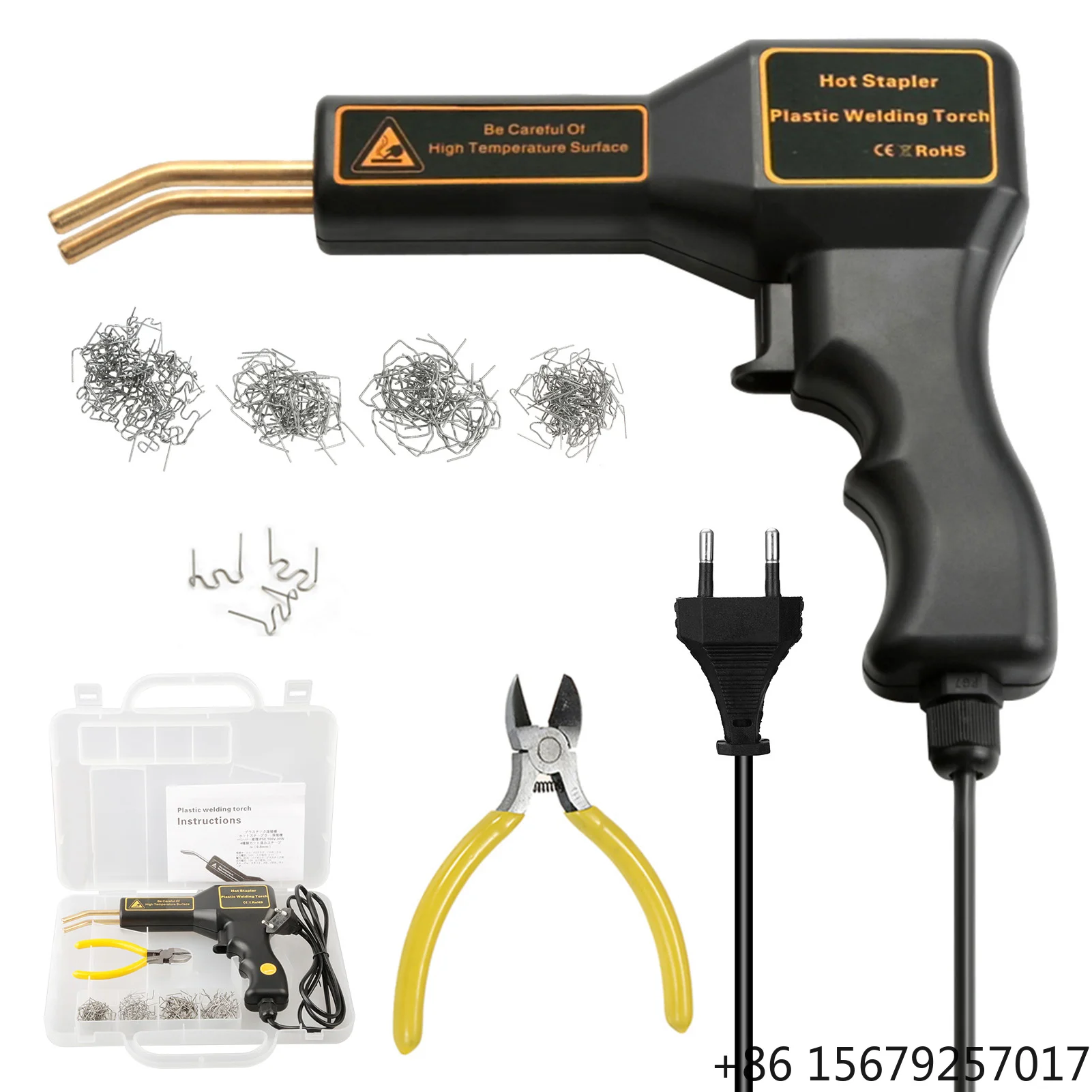 PVC  Car Bumper Repair Hot Stapler 70W Plastic Repairing Machine Plastic Welder Handy Garage Tools Hot Staplers Machine Staple