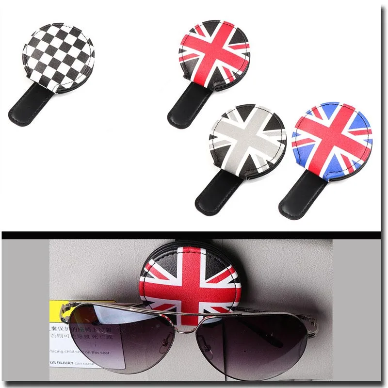 Car Sun Visor Glasses Frame Personalized Pattern Sunglasses Clip For MINI Countryman Clubman F54 F55 F56 R60 R61 R56 R57 R58 R50