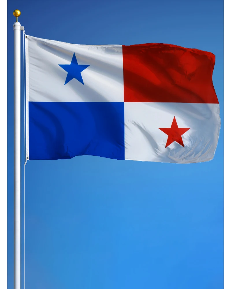 Panama Panaman Flag | 3x5 Ft | Printed Polyester Country Flag, Indoor,Outdoor,Vibrant Colors,Brass Grommets,Durable