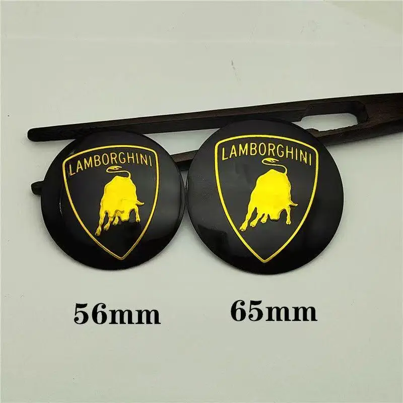 Wheel decoration and labeling Stickers 1pc Wheel hub modification calf modification steering For Lamborghini logo Accessory view 5