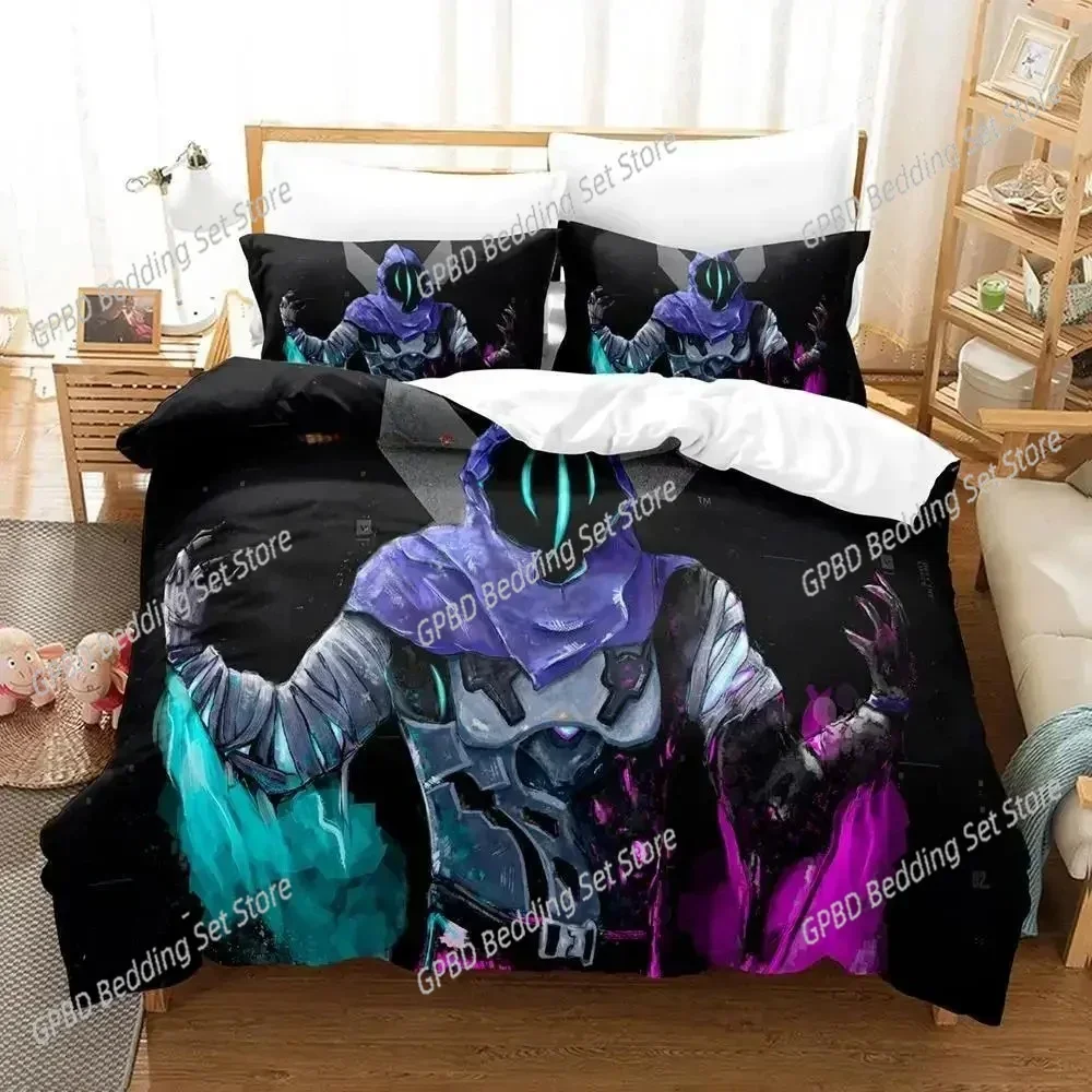 3d Print Game Jett Valorant Comfortable Duvet Quilt Cover Pillowcase Bedding Set Children Bedroom Decoration Home Textile