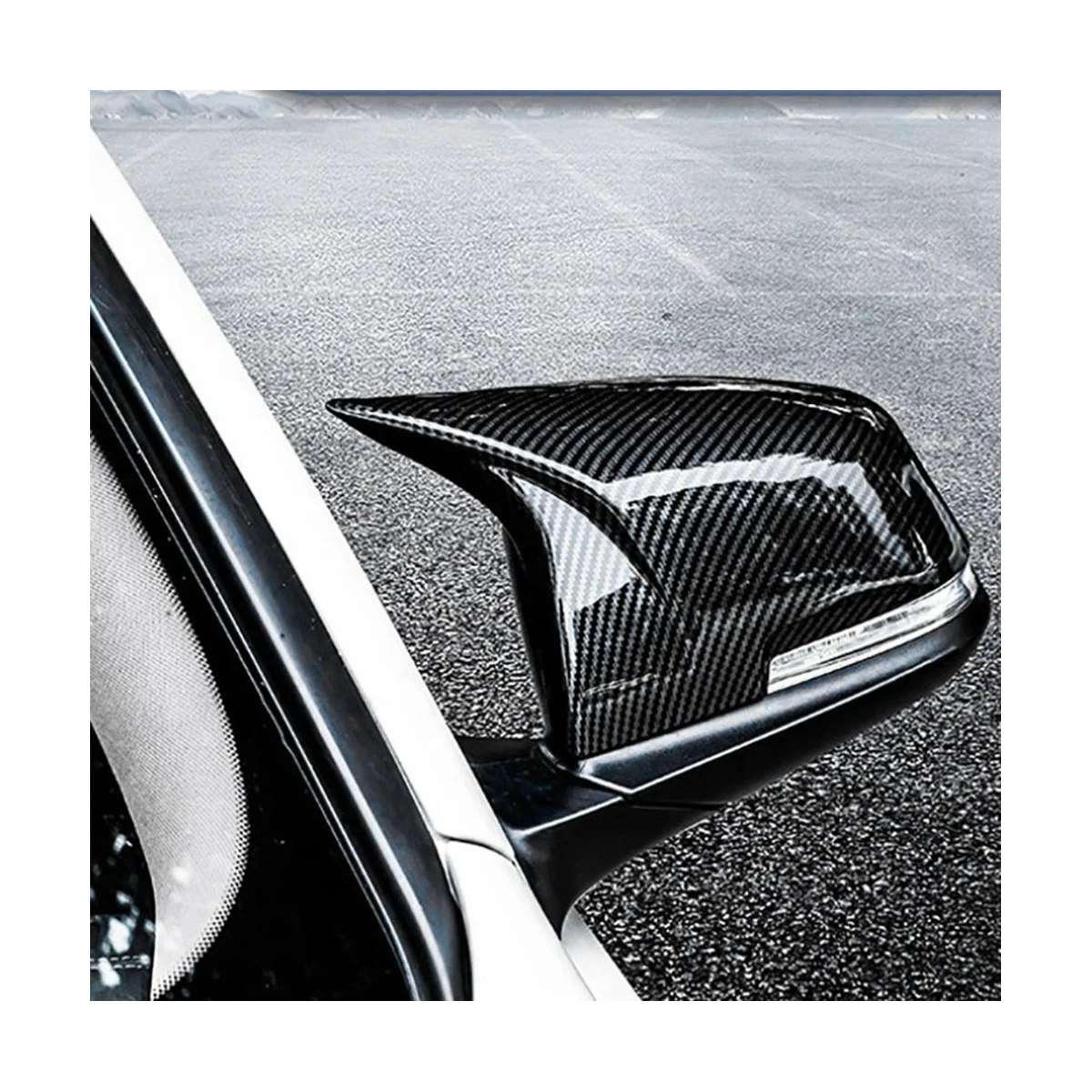 Cow Horn Mirror Shell Mirror Cover Reversing Mirror Shell Car Suitable for BMW 3 Series 4 Series F30