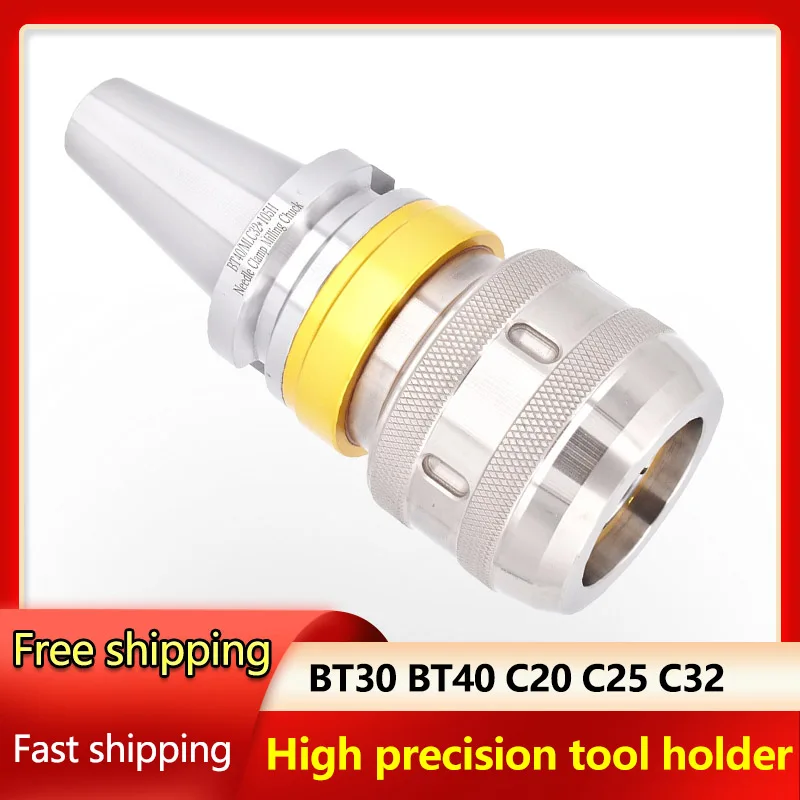 High Precision Powerful Chuck Strong Tool Holder BT40 BT30 C32 C25 C20 Lathe Chuck CNC Machine Tool