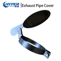 50-100mm Exhaust Pipe Cover Silent Generator Set Canopy Parts Bulldozer Smoke Exhaust Pipe Rain Cover Flapper