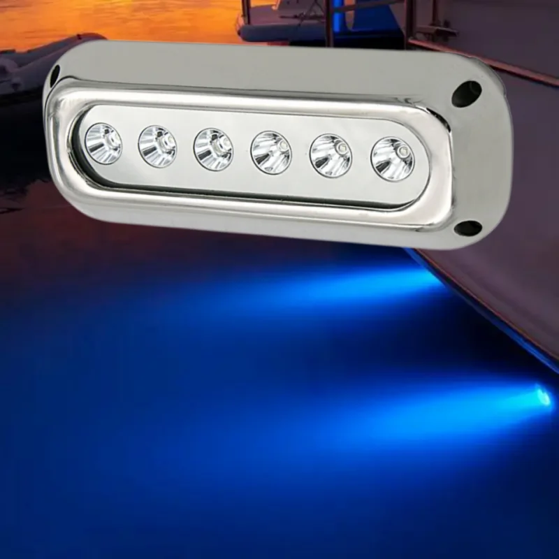 High Brightness Strong 18W 36W 60W Color Changing Submersible Docking Yacht Ship Sea Marine Boat LED Underwater Lights