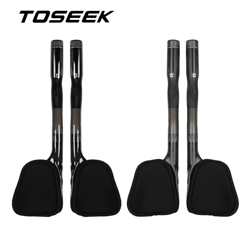 

TOSEEK 12K Карбоновый аэродинамический руль для триатлона и гонок на время, 31.8 мм, с заглушками, запчасти для велосипеда