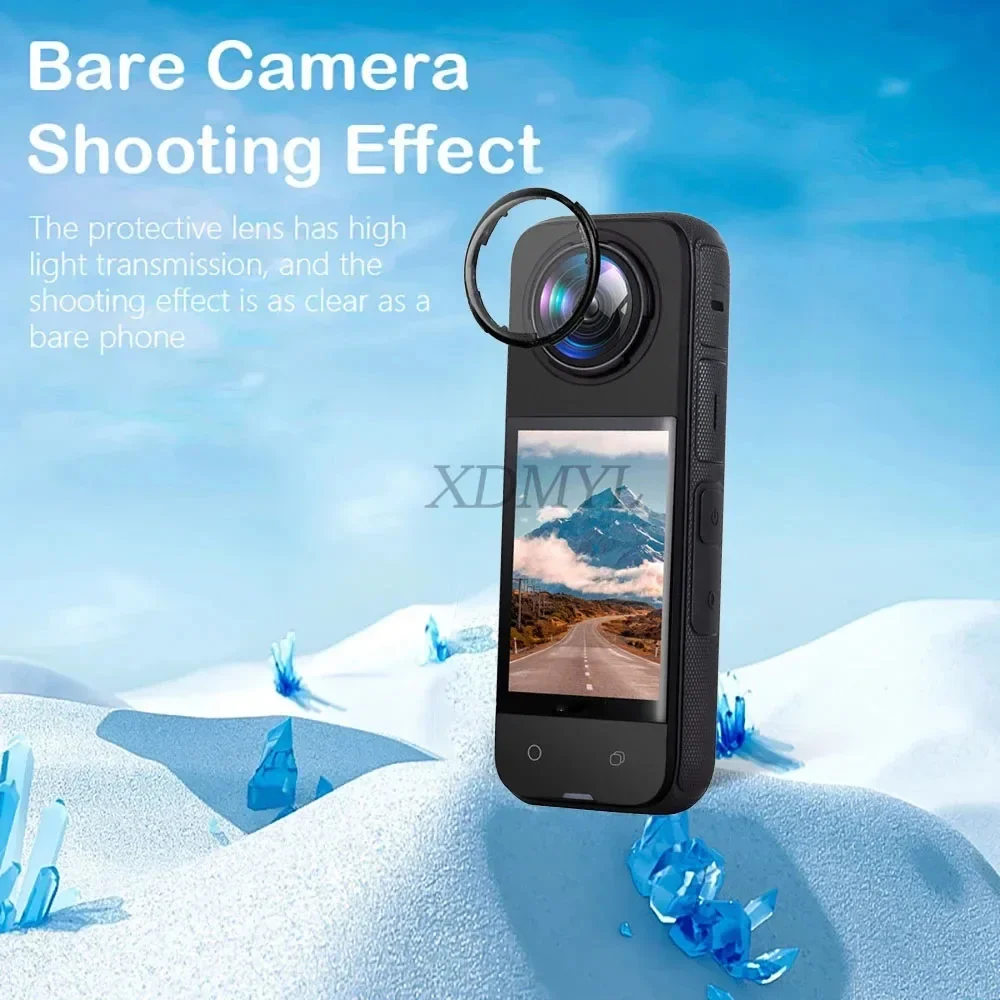 PC Len مرآة واقية ل Insta360 X4 المضادة للخدش غطاء العدسة حامي غطاء الدورية واقية ملحقات الكاميرا الرياضية