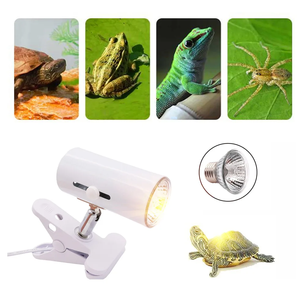 

Fish Turtle Tank Pet Heating Sunbathing Brooder Terrarium Amphibians Reptile Vivarium Heat Lamp UVB Light Clip Stand Bulb Holder