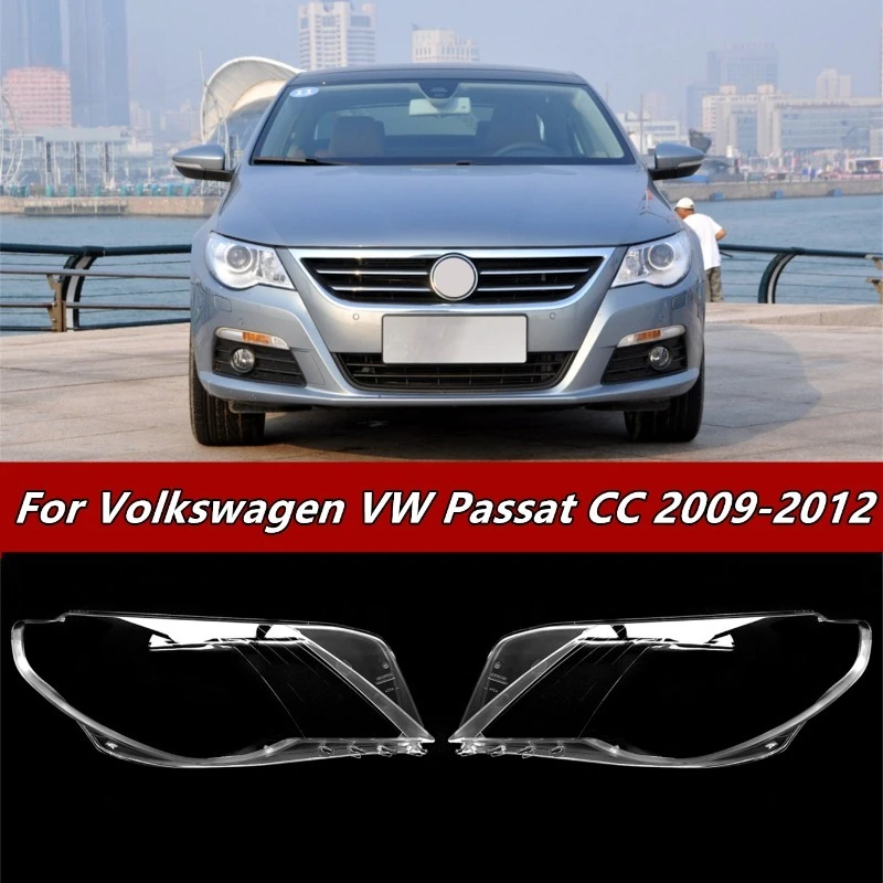 

Car Front Headlight Lens Cover Lampshade Lampcover Caps Headlamp Shell for Volkswagen for VW Passat CC 2009 2010 2011 2012