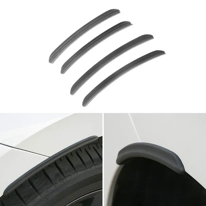 

4pcs Car Black Fender Arch Wheel Strips Trim For VW Golf 8 2020 2021 2022 Accessories