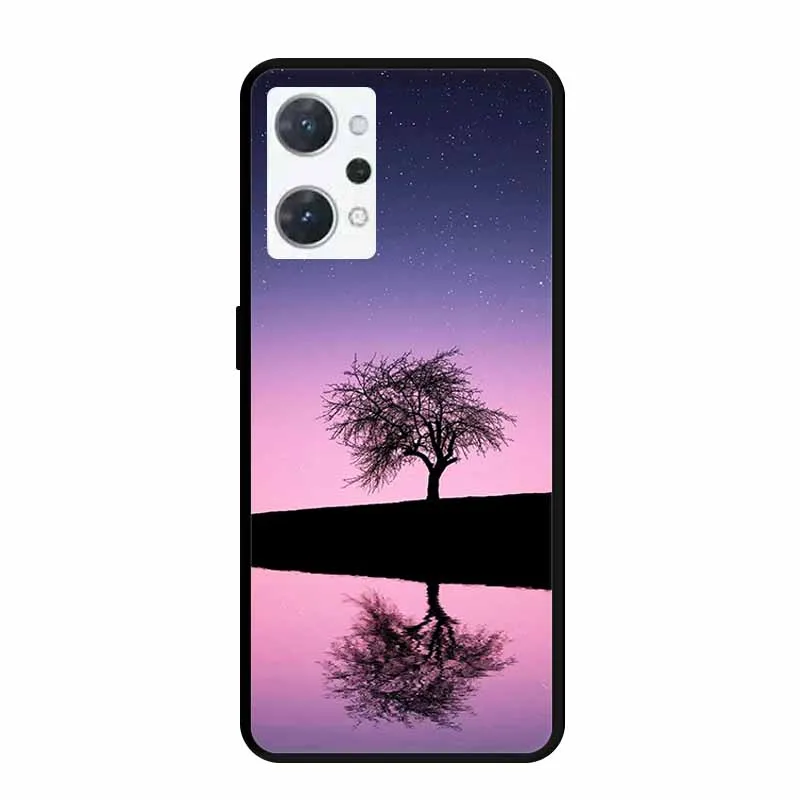 For OPPO Reno9 A Case Reno7A Wolf Lion Soft TPU Silicone Painted Back Cover for OPPO Reno 9 A 9A 7a Reno7A Animals Reno9A Coque